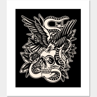 Eagle, Skull and Snake Posters and Art